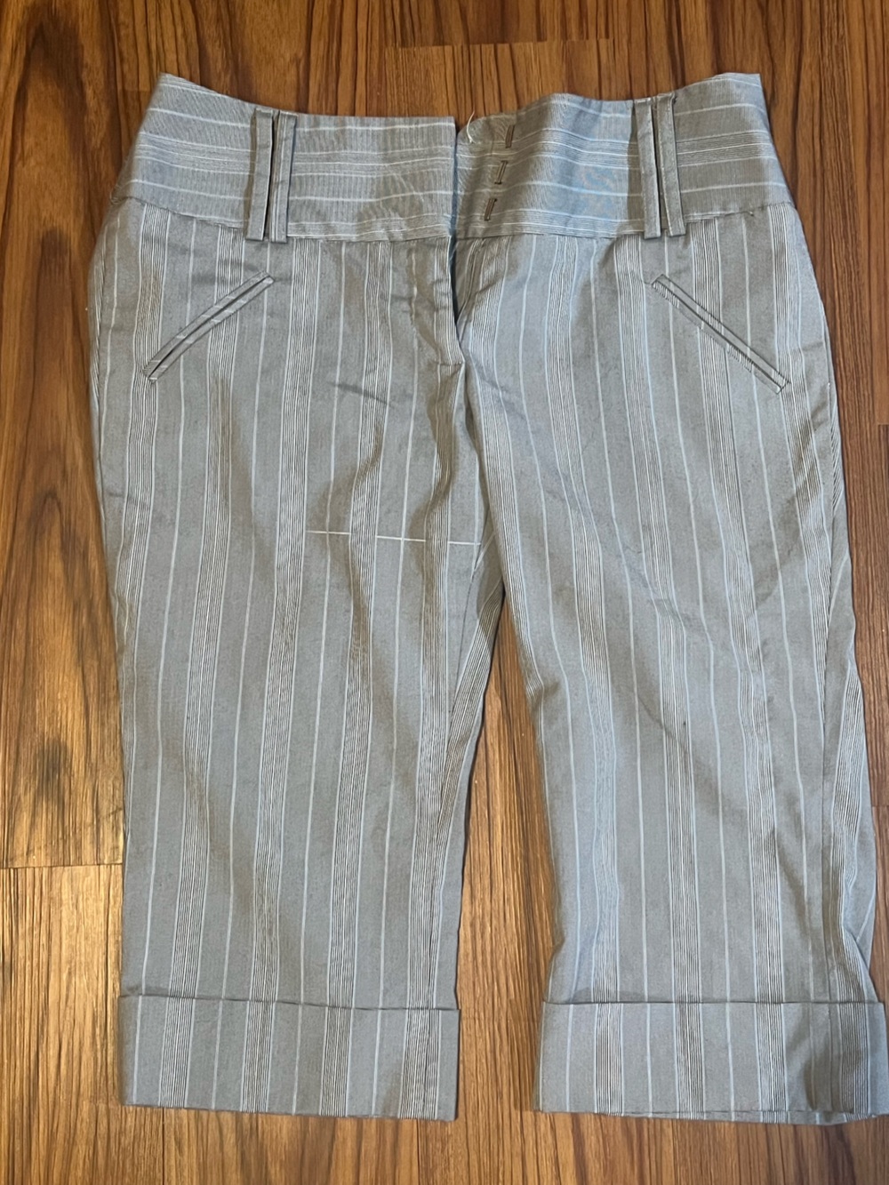 Women’s Gray Pinstripe Dress Pants